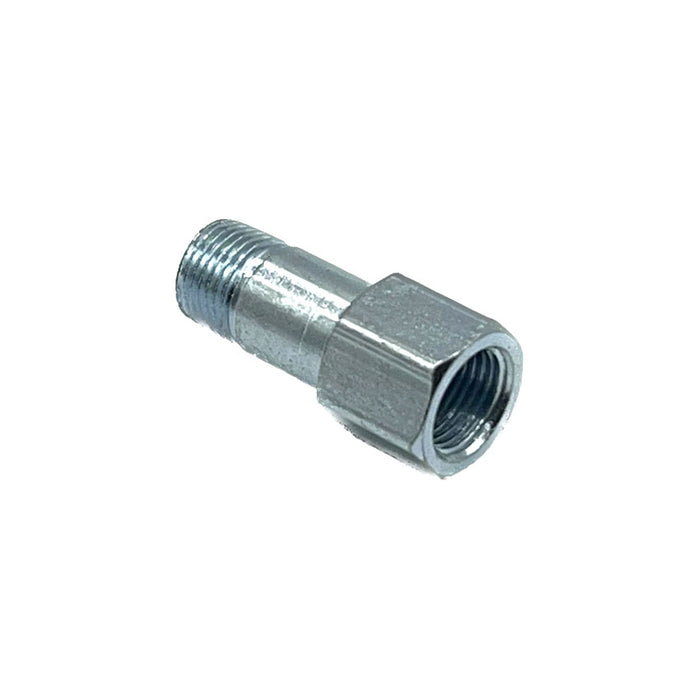 45mm straight extension, connecting 1/8BSP male to 1/8BSP female, ideal for grease lubrication applications