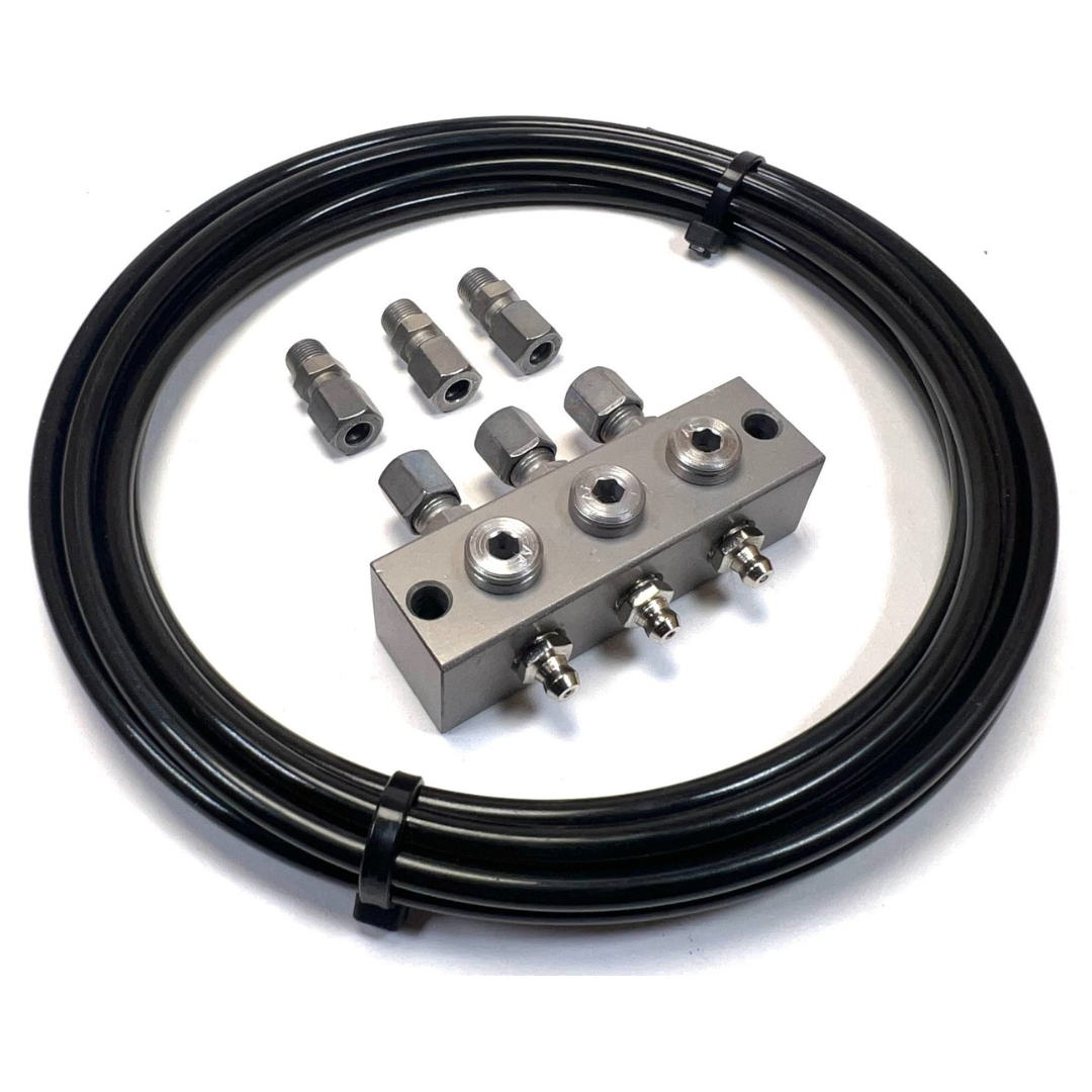Introducing our DIY Remote Grease Line Kits with Compression Fittings, designed for easy and efficient lubrication up to 2 meters (6.5 feet). Perfect for professionals and DIY enthusiasts needing secure, leak-free connections in hard-to-reach areas